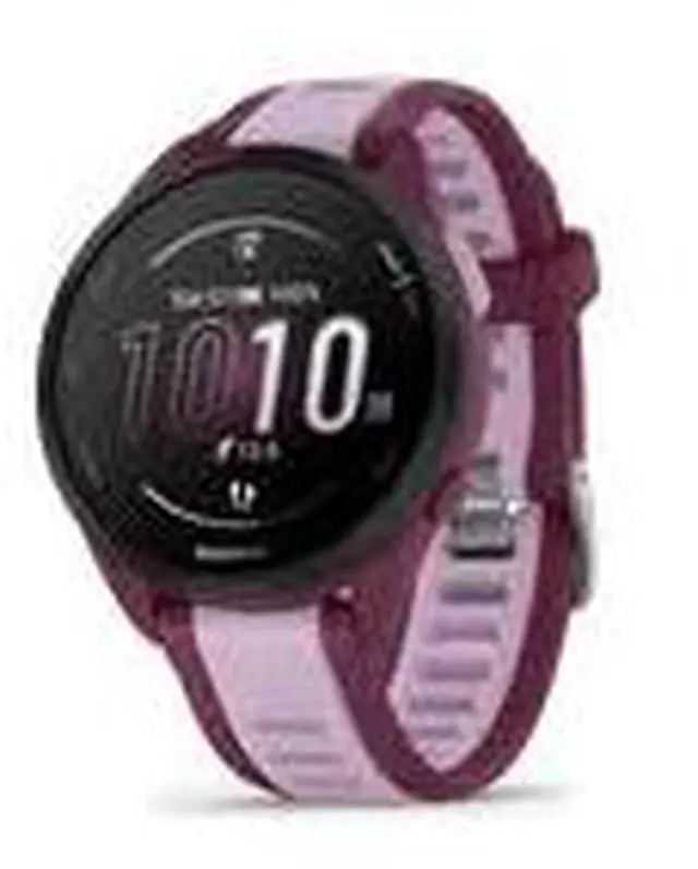 Alt view image 9 of 10 - Garmin Forerunner 165 Music, Berry/Lilac | GPS Running Smart Watch 010-02863-33