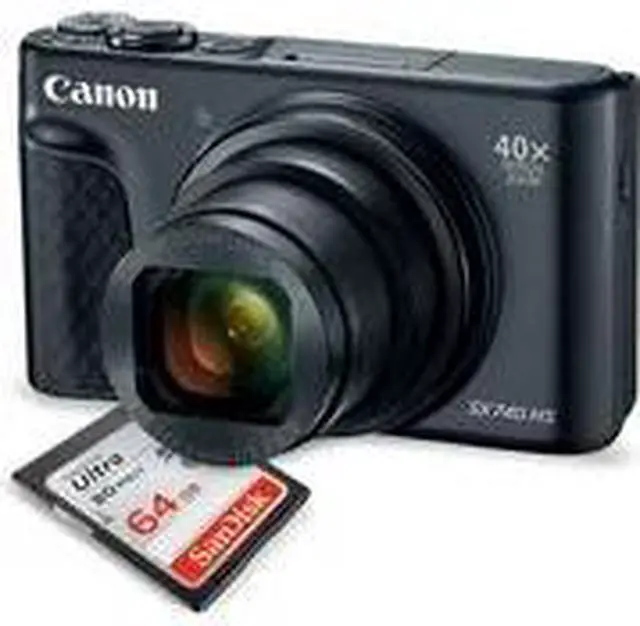 Alt view image 2 of 3 - Canon PowerShot SX740 HS Digital Camera (Black)  32GB Bundle