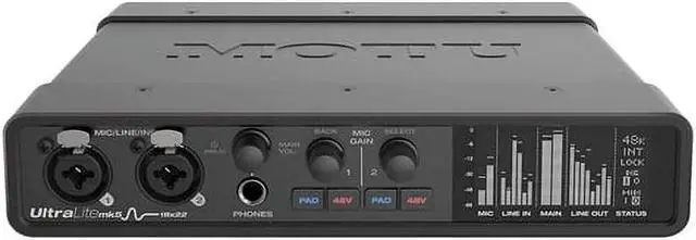 Alt view image 4 of 4 - MOTU UltraLite-mk5 USB Audio Interface Bundle with 6Ave Cleaning Kit