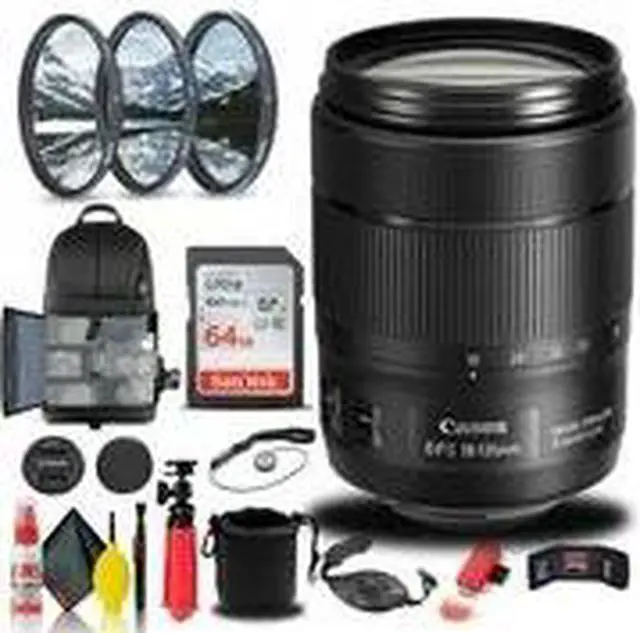 Alt view image 2 of 3 - Canon EF-S 18-135mm f/3.5-5.6 IS USM Lens (1276C002) + Filter Kit + More