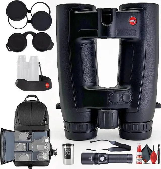 Alt view image 4 of 4 - Leica 8x42 Geovid 3200.COM Rangefinder Binocular + 6Ave Accessory Kit