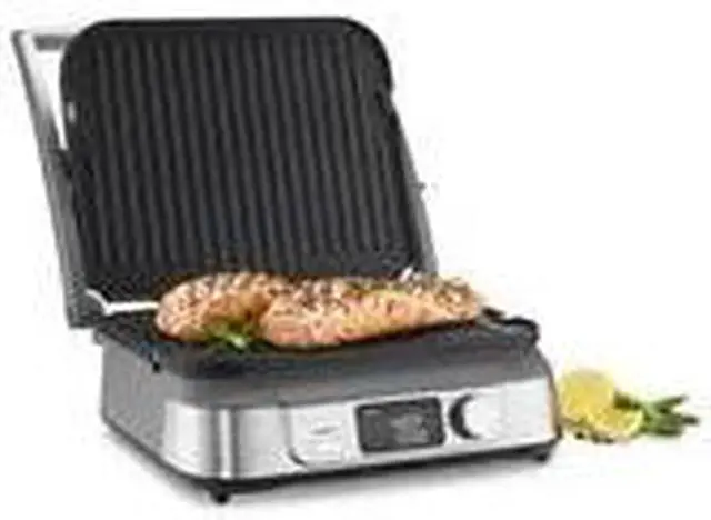 Alt view image 9 of 9 - Cuisinart GR-5BP1 Electric Griddler, Stainless Steel