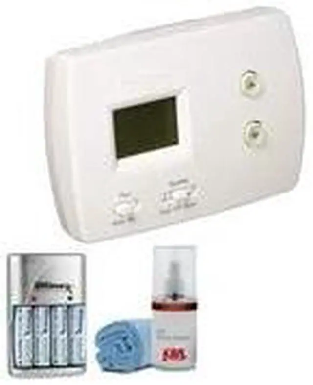 Alt view image 4 of 4 - Honeywell TH3110D1008 Pro Non-Programmable Digital Thermostat with 4 AA Batteries