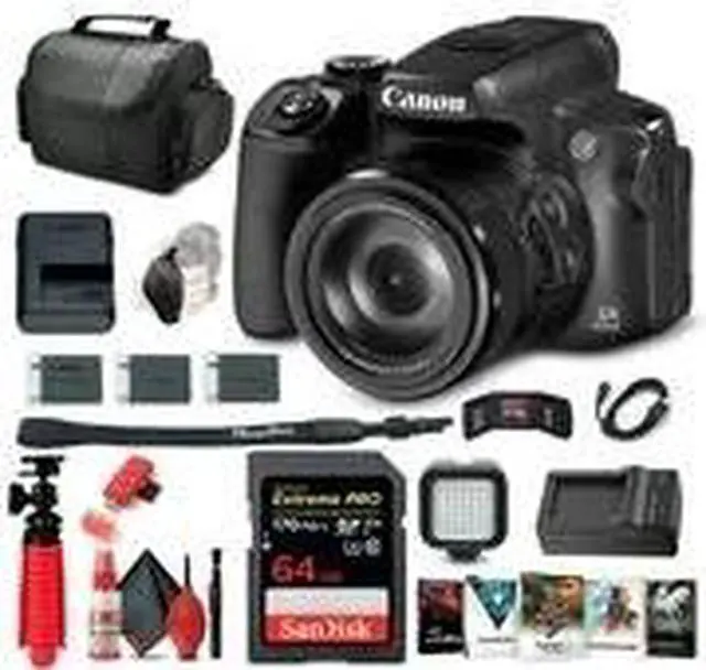 Alt view image 2 of 3 - Canon PowerShot SX70 HS Digital Camera (3071C001) + 64GB Card Pro Bundle