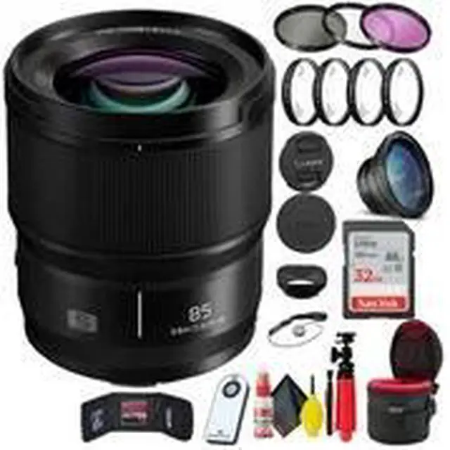 Alt view image 2 of 3 - Panasonic Lumix S 85mm f/1.8 Lens + Accessories Bundle Base Bundle
