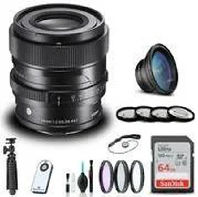 Alt view image 2 of 3 - Sigma 65mm f/2 DG DN Contemporary Lens for Leica L + 64GB SD Card Bundle