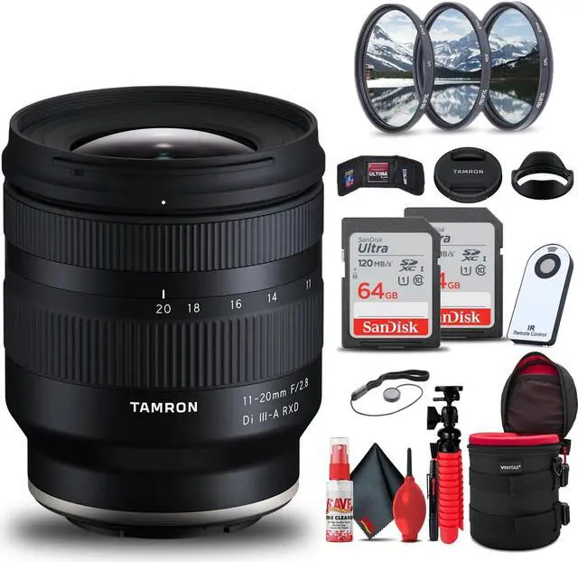 Alt view image 3 of 3 - Tamron 11-20mm f/2.8 Di III-A RXD Lens for Sony E + 128GB Accessory Bundle