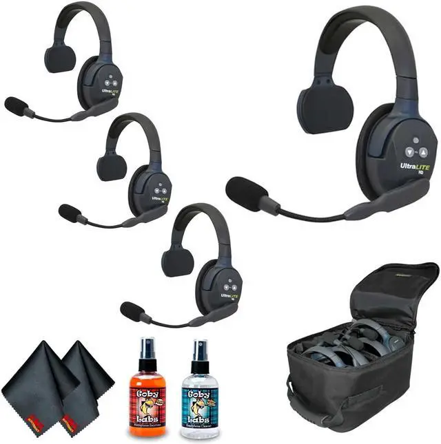 Alt view image 3 of 3 - Eartec UL4S UltraLITE 4-Person Headset System (USA) Bundle 1
