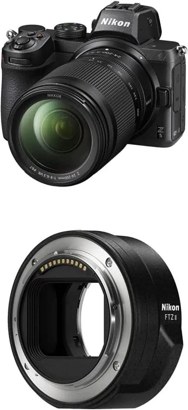 Alt view image 3 of 3 - NikonZ 5 w/NIKKOR Z 24-200mm f/4-6.3 VR with Nikon Mount Adapter FTZ II