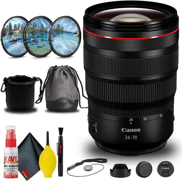 Alt view image 3 of 3 - Canon RF 24-70mm f/2.8L IS USM Lens (3680C002) + Filter Kit + Lens Pouch + More