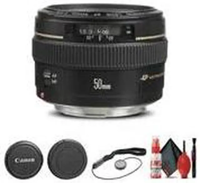 Alt view image 2 of 3 - Canon EF 50mm f/1.4 USM Lens (2515A003) + Filter Kit + Lens Pouch Base Bundle