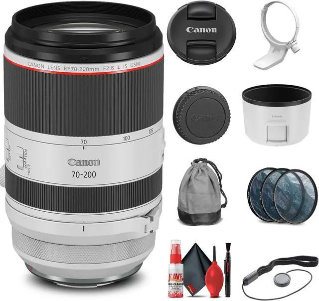 Alt view image 3 of 3 - Canon RF 70-200mm f/2.8L IS USM Lens (3792C002) + Filter Kit + Cap Keeper + More