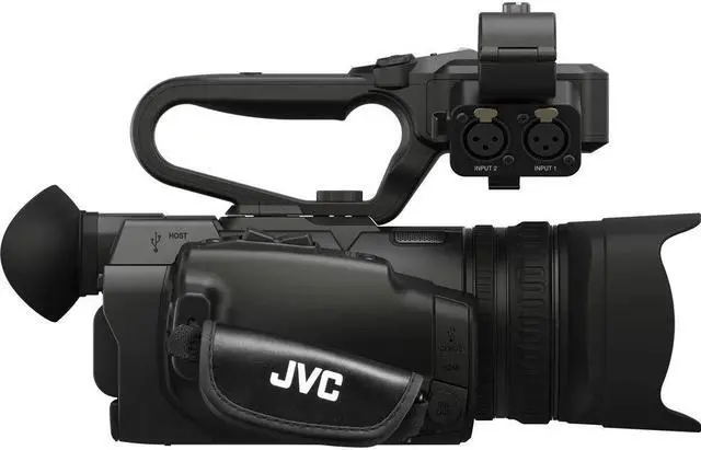 Alt view image 2 of 2 - JVC GY-HM250 UHD 4K Streaming Camcorder with Built-in Lower-Thirds Graphics