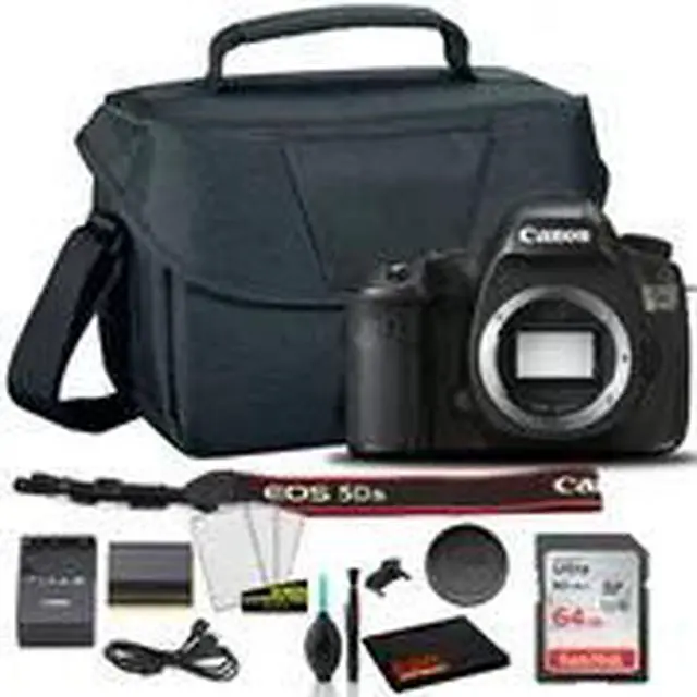Alt view image 2 of 3 - Canon EOS 5DS DSLR Camera (Body Only) (0581C002) +  EOS Bag +  Sandisk Ultra 64GB Card + Cleaning Set And More (International Model)