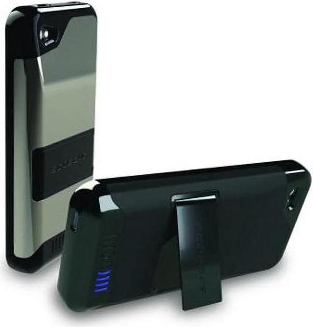 Alt view image 3 of 3 - Scosche Backup Battery Case with Kickstand for the New iPhone 4/4S