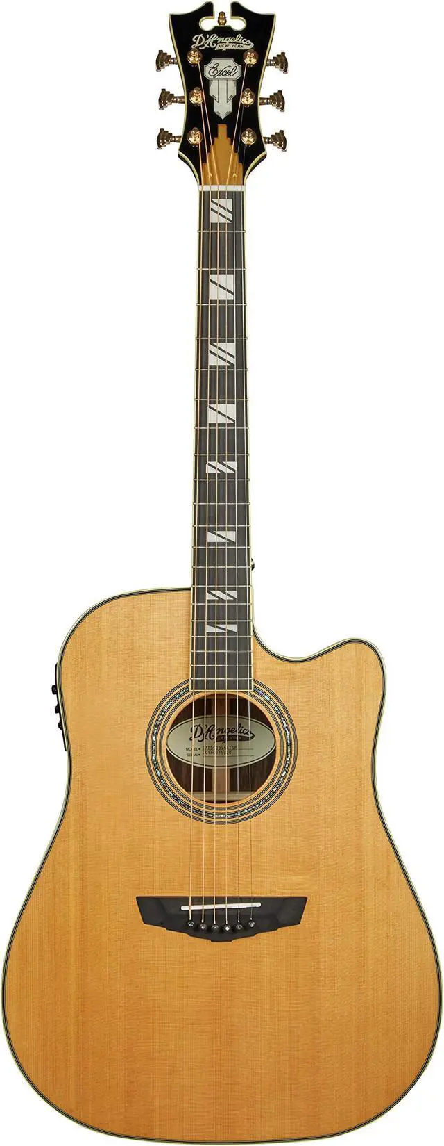 Alt view image 2 of 2 - D'Angelico 6 String Acoustic-Electric Guitar, Right (DAED500VNATGP)