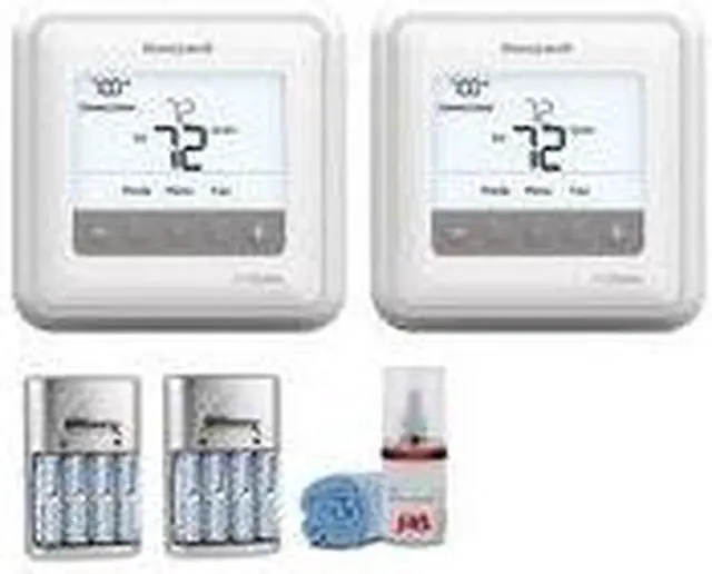 Alt view image 4 of 4 - Honeywell TH4110U2005/U T4 Pro Programmable Thermostat - 2 Pack Kit with Batteries