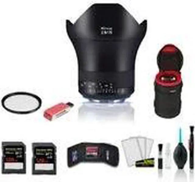 Alt view image 4 of 4 - Zeiss Milvus 15mm f/2.8 ZE Lens for Canon EF - 2111-790 - Kit with 2x 128GB Memory Card