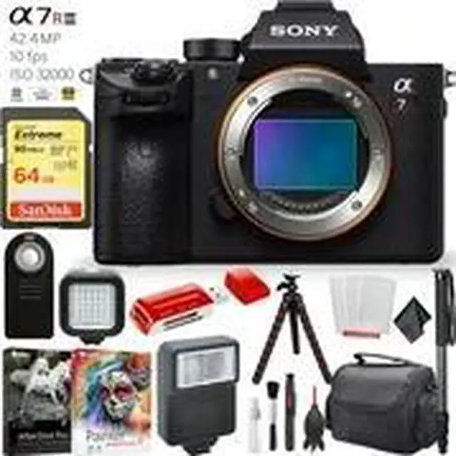 Alt view image 3 of 4 - Sony a7R III 42.4MP Full-Frame Mirrorless Interchangeable Lens Camera Accessory Combo