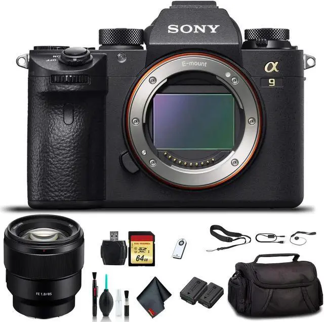 Alt view image 7 of 7 - Sony Alpha a9 Mirrorless Camera ILCE9/B With Sony FE 24-70mm Lens, Soft Bag, Additional Battery, 64GB Memory Card, Card Reader , Plus Essential Accessories