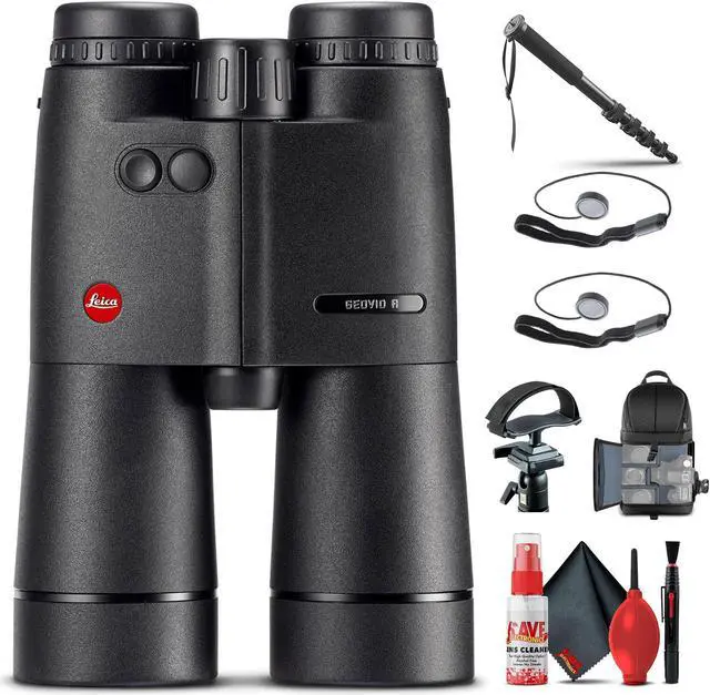Alt view image 3 of 3 - Leica 8x56 Geovid R Rangefinder Binoculars + Tripod Adapter + BackPack + Monopod + More