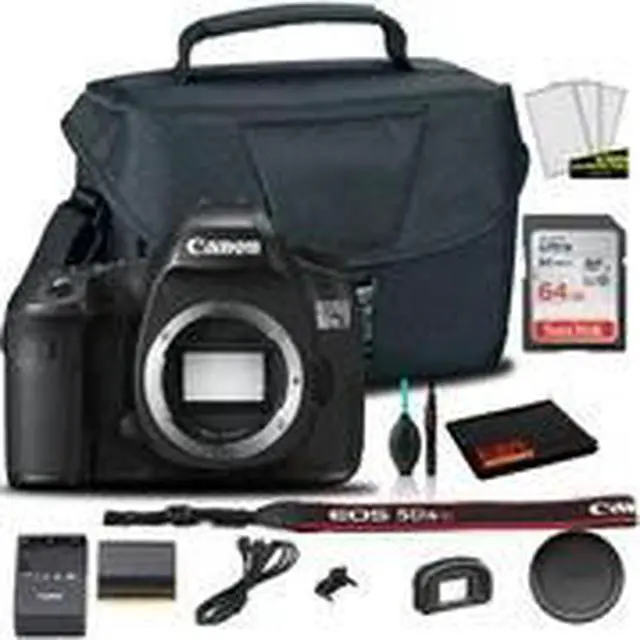 Alt view image 2 of 3 - Canon EOS 5DS R DSLR Camera (Body Only) (0582C002) +  EOS Bag +  Sandisk Ultra 64GB Card + Cleaning Set And More (International Model)