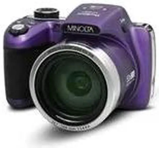 Alt view image 15 of 16 - Minolta MN53Z-P 16.0-Megapixel 53x Zoom Bridge Camera (Purple)