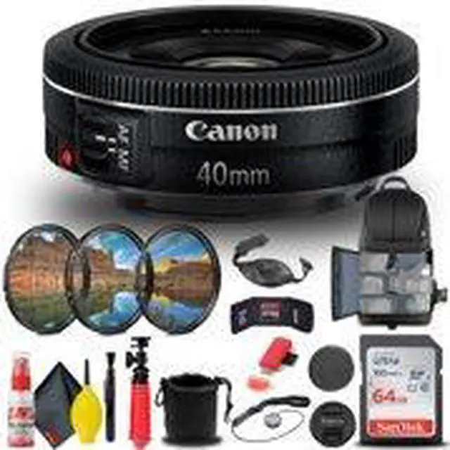 Alt view image 2 of 3 - Canon EF 40mm f/2.8 STM Lens (6310B002) + Filter + BackPack + 64GB Card + More