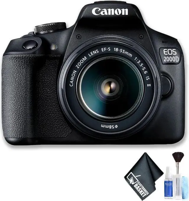 Alt view image 4 of 4 - Canon EOS 2000D with EF-S 18-55mm IS II Lens (Intl Model) Basic Bundle