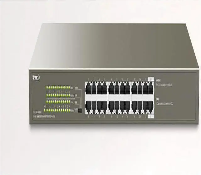 Alt view image 7 of 7 - Tenda TEG1124P-24-250W Switch