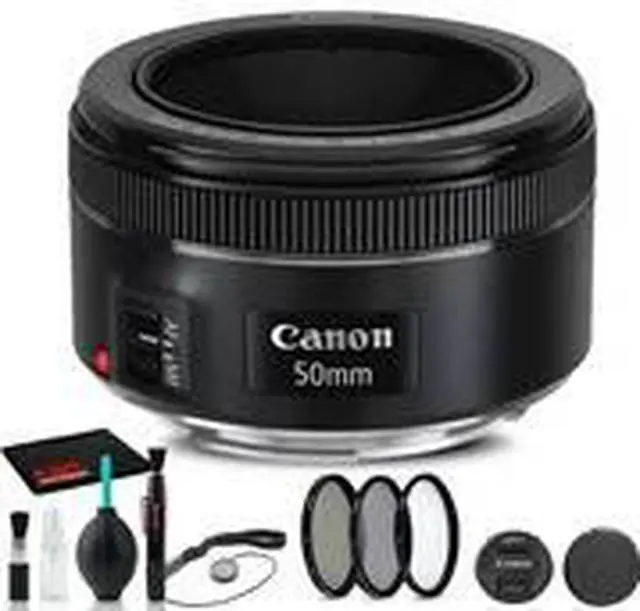 Alt view image 2 of 3 - Canon EF 50mm f/1.8 STM Lens (0570C002) + Filter Kit + Cap Keeper Base Bundle