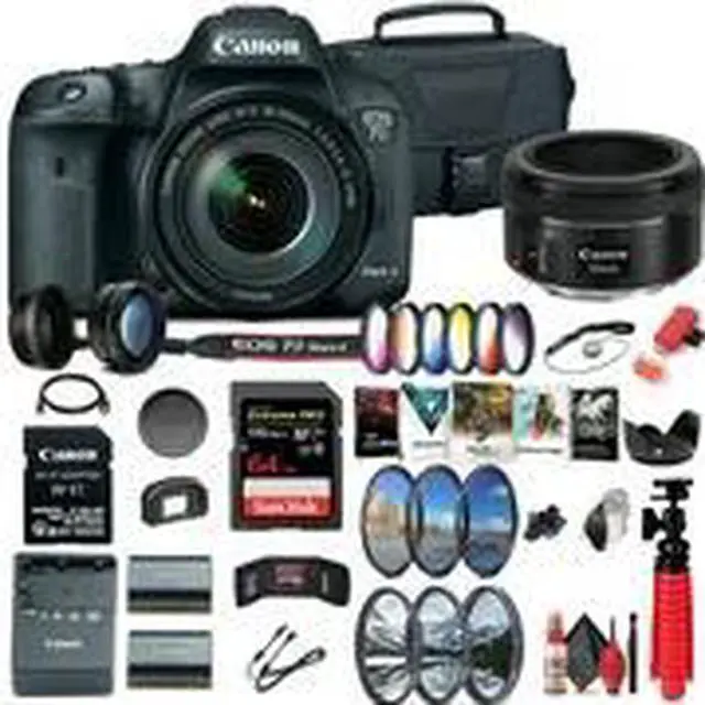 Alt view image 2 of 3 - Canon EOS 7D Mark II DSLR Camera W/ 18-135mm f/3.5-5.6 IS USM Lens & W-E1 Extreme Bundle