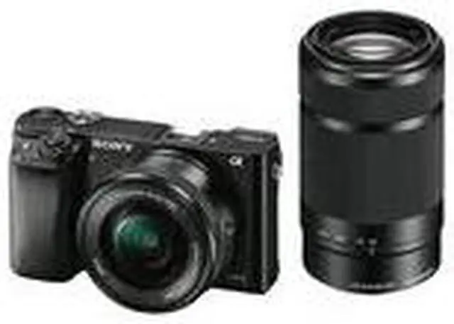 Alt view image 4 of 4 - Sony Alpha a6000 Mirrorless Digital Camera w/ 16-50mm and 55-210mm Power Zoom Lenses