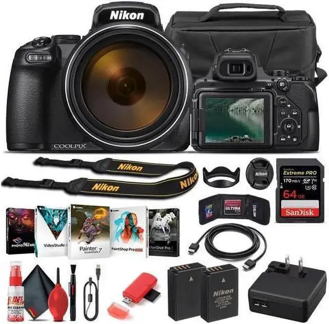 Alt view image 3 of 3 - Nikon COOLPIX P1000 Digital Camera Starter Bundle - (Intl Model)