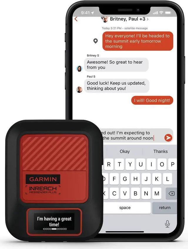 Alt view image 3 of 4 - Garmin inReach Messenger Plus, SOS Satellite Communicator with Photo, Text & Voice Messaging Bundle