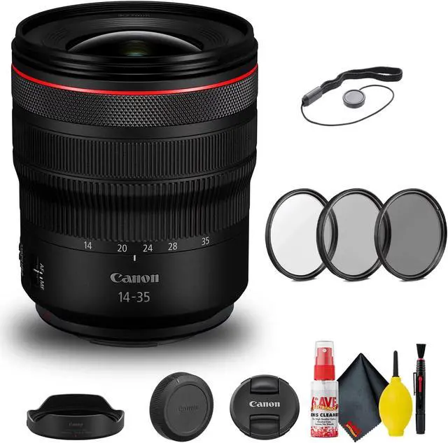Alt view image 3 of 3 - Canon RF 14-35mm f/4L IS USM Lens (4857C002) + Filter Kit + Cap Keeper Base Bundle