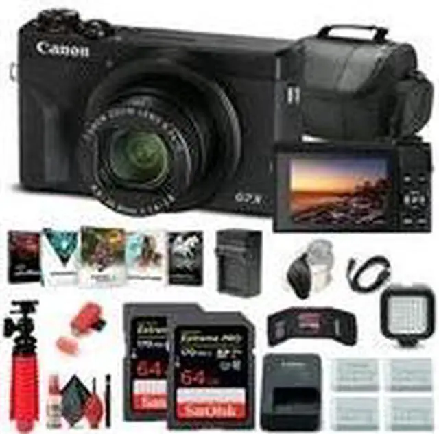 Alt view image 2 of 3 - Canon PowerShot G7 X Mark III Digital Camera (3637C001) + 2 x 64GB Cards + More