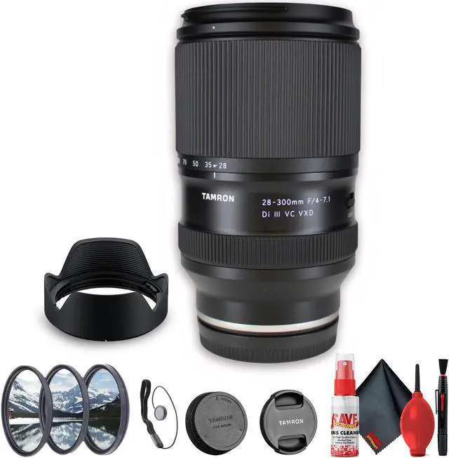 Main image of Tamron 28-300mm f/4-7.1 Di III VC VXD Lightweight Lens For (Sony E) Cameras - Bundle