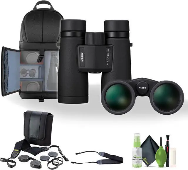 Main image of Nikon 8x42 Monarch M7 Binoculars Bundle With Neck Strap + Backpack And More