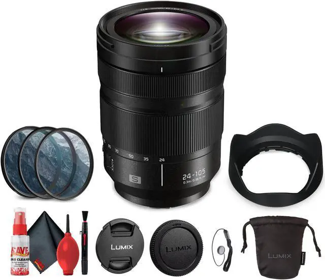 Main image of Panasonic Lumix S 24-105mm f/4 Macro O.I.S. Lens Bundle with Acccessories