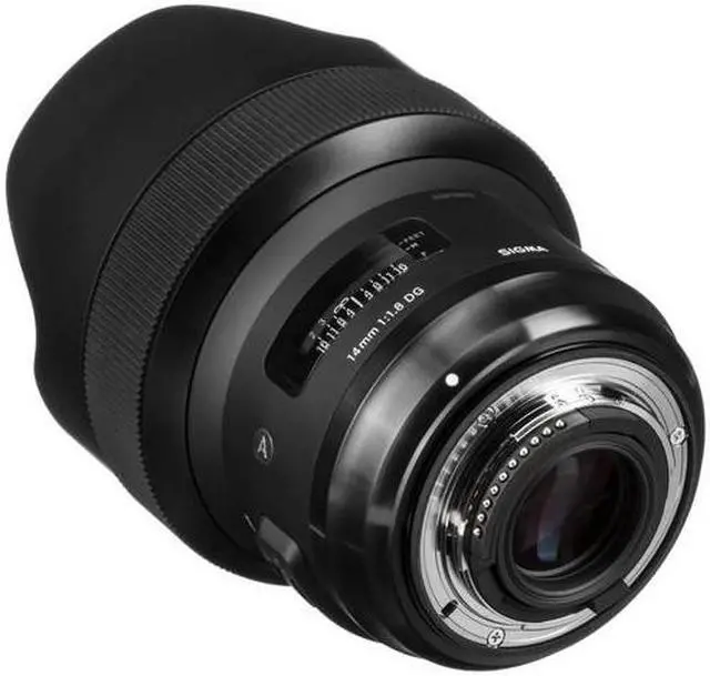 Alt view image 4 of 4 - Sigma 14mm f/1.8 DG HSM Art Lens for Nikon F with Backpack, Tripod, and 64GB SD