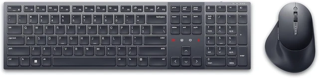 Main image of Dell KM900 Premier Collaboration Keyboard and Mouse - Zoom Touch Controls, Backlight Keyboard, Bluetooth 5.1, Radio Frequency 2.4GHz - Black