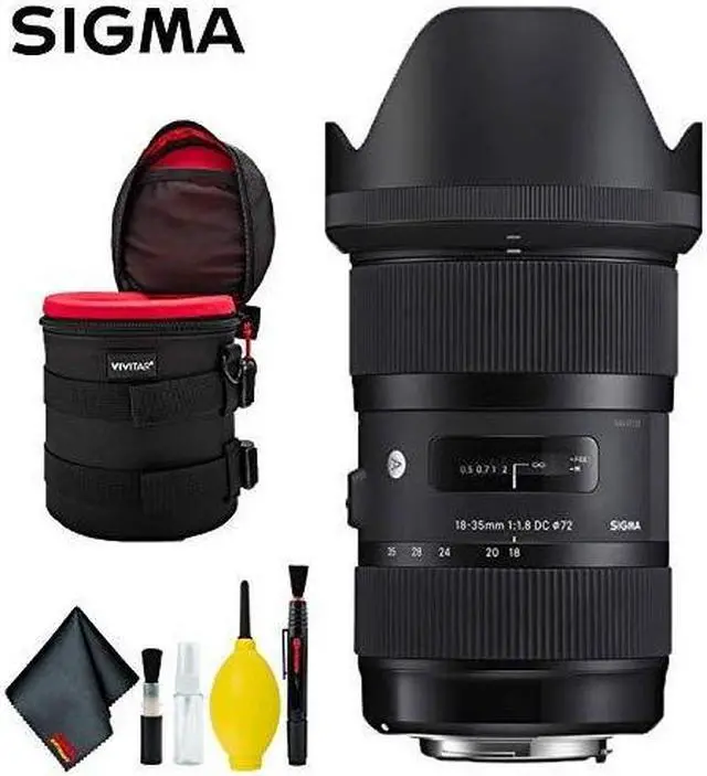 Alt view image 2 of 4 - Sigma 18-35mm f/1.8 DC HSM Art Lens for Canon EF Deluxe Kit