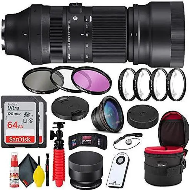 Main image of Sigma 100-400mm f/5-6.3 DG DN OS Contemporary Lens for Sony E + Accessories Bundle