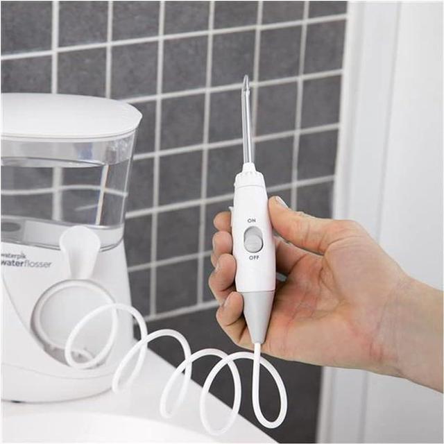 Alt view image 2 of 4 - Waterpik WP-663 Electric Water Flosser Countertop Professional Oral Irrigator, Aquarius, Blue (2 pack) Bundle