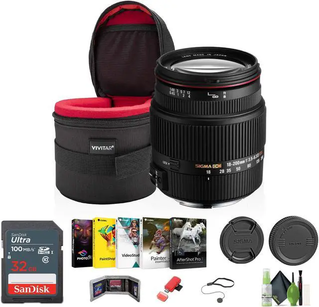 Main image of Sigma 18-200mm F3.5-6.3 II DC OS HSM Lens for Sony SLR Camera + Bundle