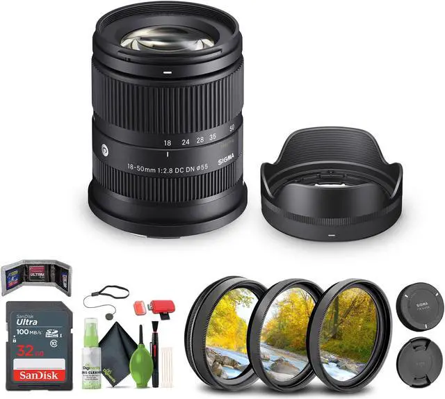 Main image of Sigma 18-50mm f/2.8 DC DN Contemporary Lens for Leica L + Bundle
