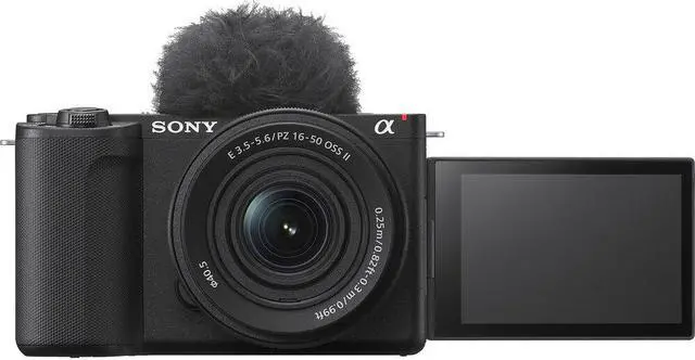 Alt view image 2 of 4 - Sony Alpha ZV-E10 II Mirrorless Camera W/ 16-50mm Lens + Sony 18-105mm Lens + 64GB + More