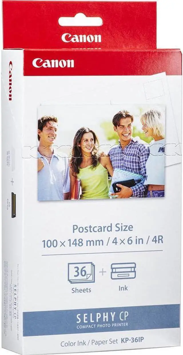 Alt view image 2 of 3 - Canon KP-36IP Color Ink and Photo Paper Set 4"x 6" for Canon Selphy Printers (108 Sheets) Bundle