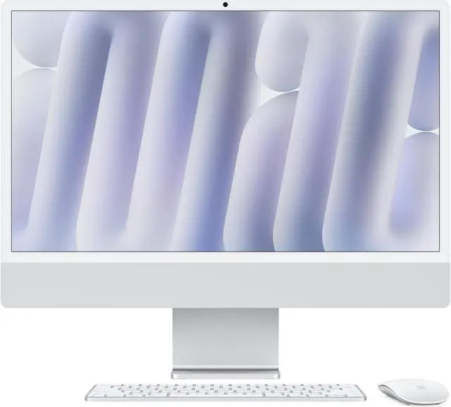 Main image of Apple 2024 iMac All-in-One Desktop Computer with M4 chip with 8-core CPU and 8-core GPU: Built for Apple Intelligence, 24-inch Retina Display, 16GB Unified Memory, 256GB SSD Storage; Silver